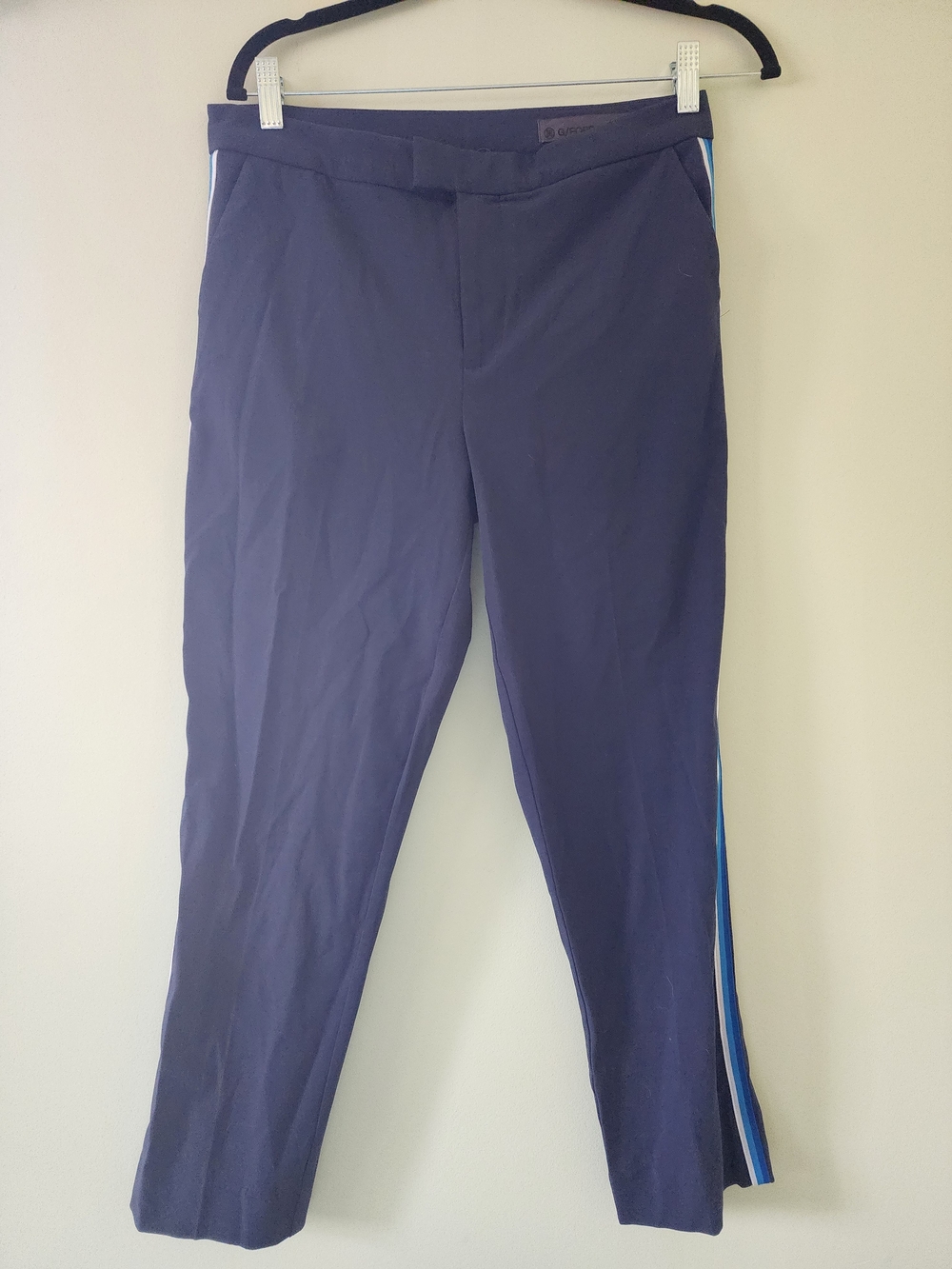 G/FORE Navy Pants with Blue & White Side Stripe
